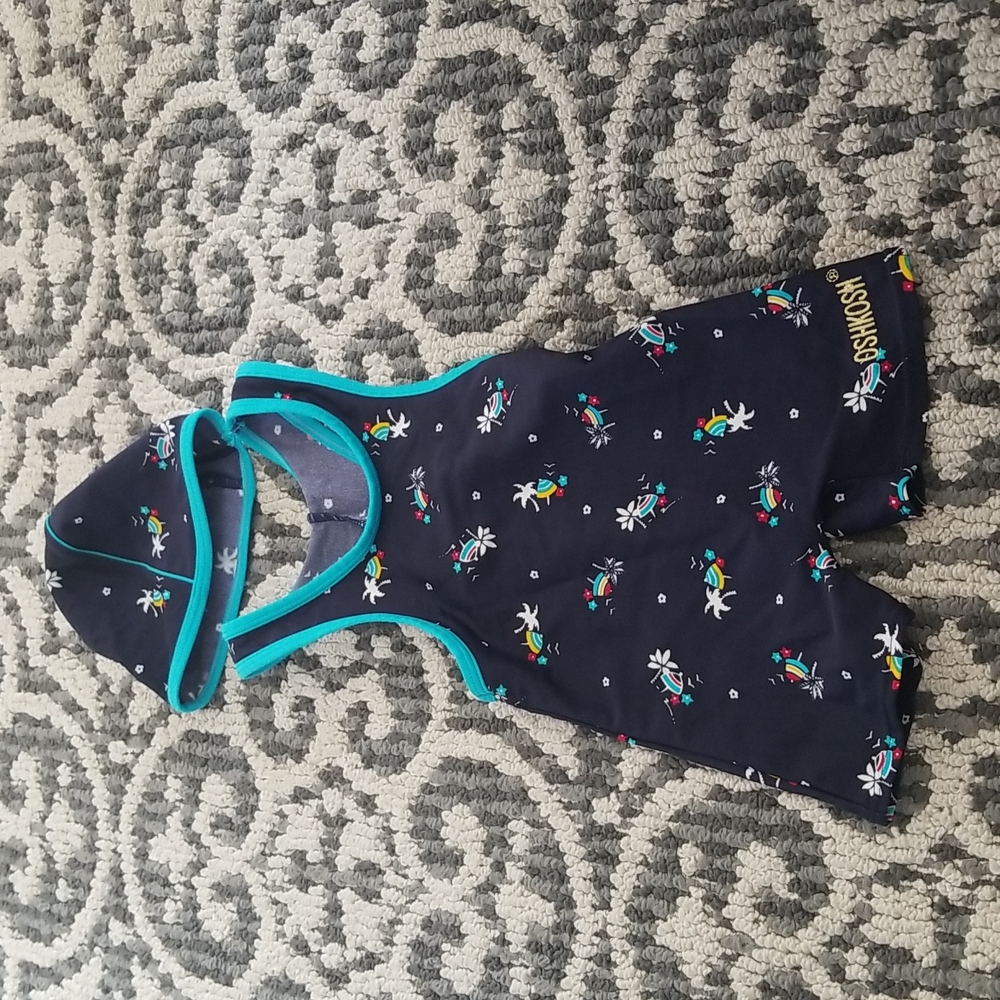 OshKosh Swimsuit with Cap Adorable Swim One Piece Vintage Look Vacation Summer